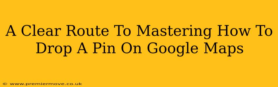 A Clear Route To Mastering How To Drop A Pin On Google Maps