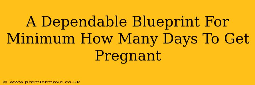 A Dependable Blueprint For Minimum How Many Days To Get Pregnant