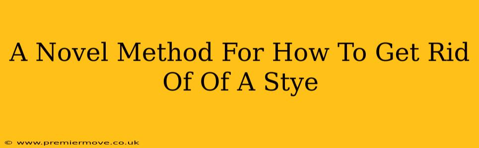 A Novel Method For How To Get Rid Of Of A Stye