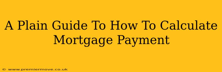 A Plain Guide To How To Calculate Mortgage Payment