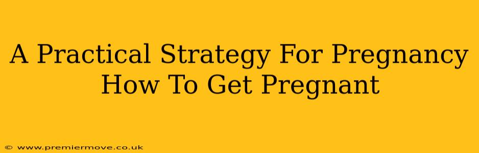 A Practical Strategy For Pregnancy How To Get Pregnant