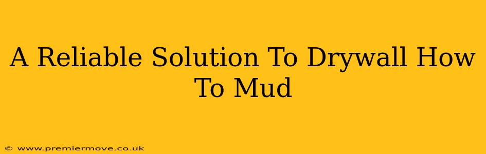 A Reliable Solution To Drywall How To Mud
