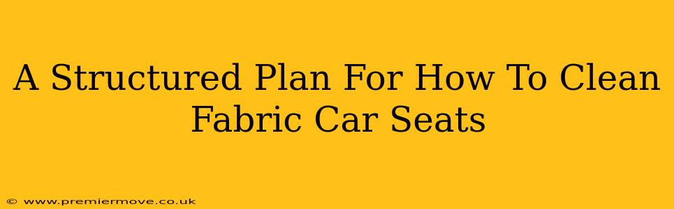 A Structured Plan For How To Clean Fabric Car Seats