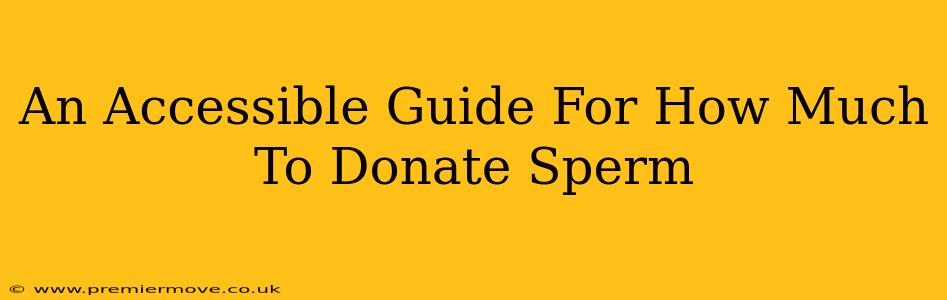 An Accessible Guide For How Much To Donate Sperm