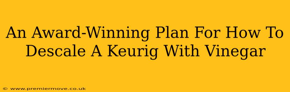 An Award-Winning Plan For How To Descale A Keurig With Vinegar