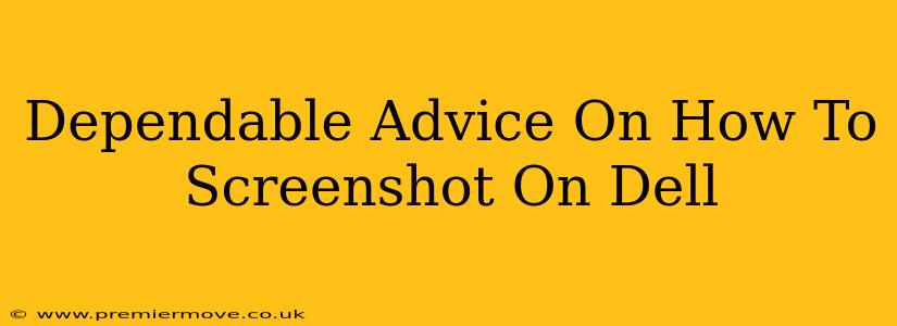 Dependable Advice On How To Screenshot On Dell