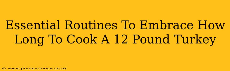 Essential Routines To Embrace How Long To Cook A 12 Pound Turkey