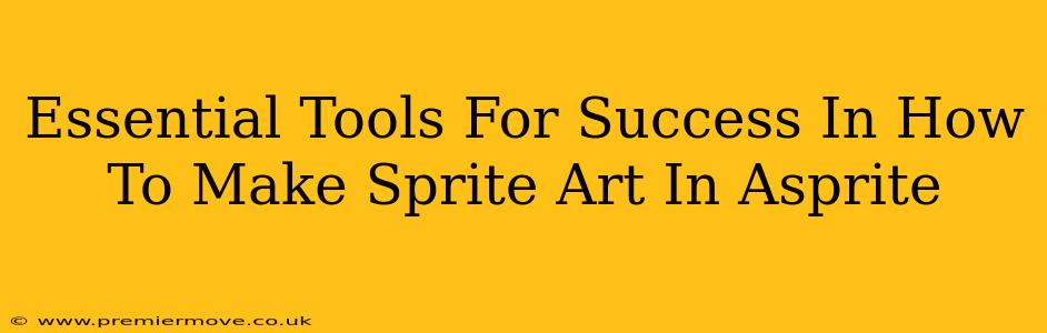 Essential Tools For Success In How To Make Sprite Art In Asprite