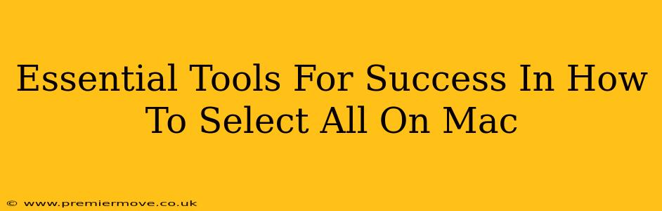 Essential Tools For Success In How To Select All On Mac