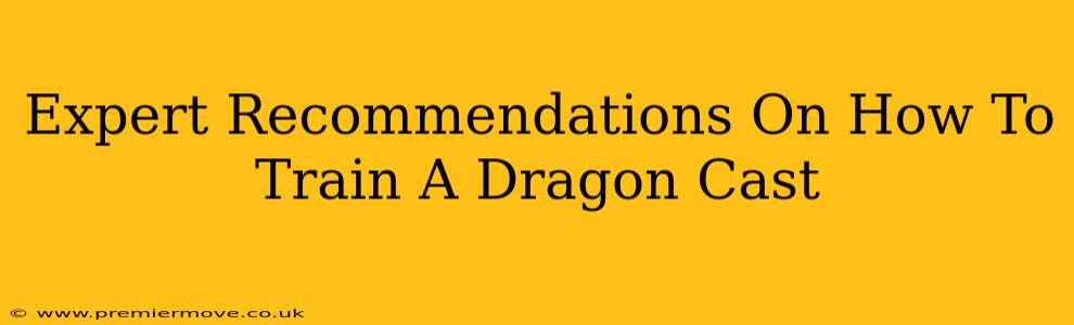 Expert Recommendations On How To Train A Dragon Cast