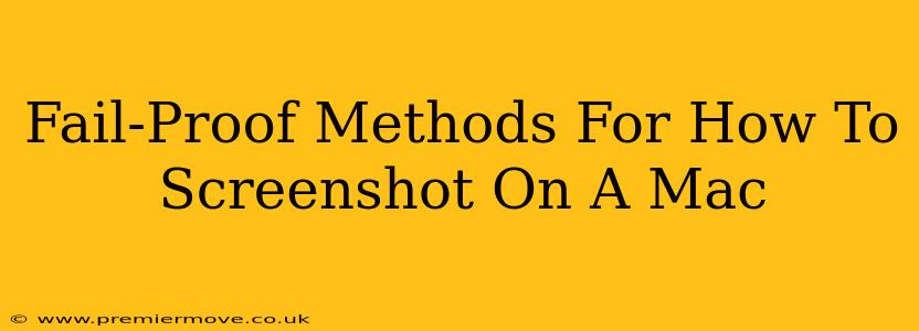Fail-Proof Methods For How To Screenshot On A Mac
