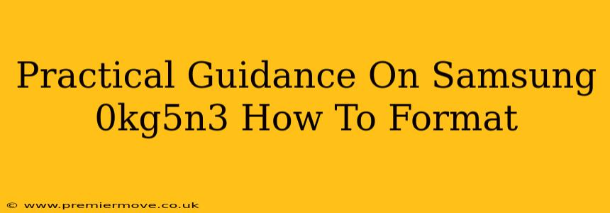 Practical Guidance On Samsung 0kg5n3 How To Format