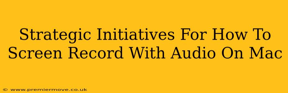 Strategic Initiatives For How To Screen Record With Audio On Mac