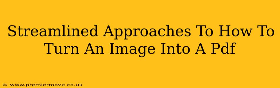 Streamlined Approaches To How To Turn An Image Into A Pdf