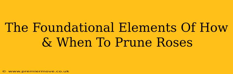 The Foundational Elements Of How & When To Prune Roses