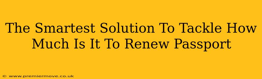 The Smartest Solution To Tackle How Much Is It To Renew Passport