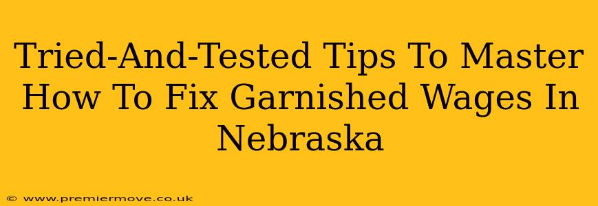 Tried-And-Tested Tips To Master How To Fix Garnished Wages In Nebraska