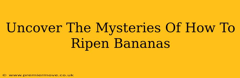 Uncover The Mysteries Of How To Ripen Bananas
