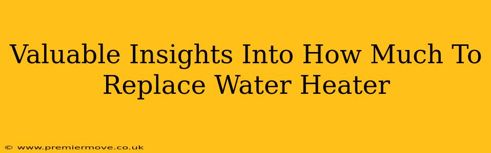 Valuable Insights Into How Much To Replace Water Heater