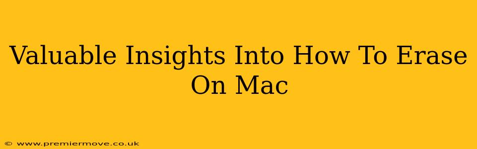 Valuable Insights Into How To Erase On Mac